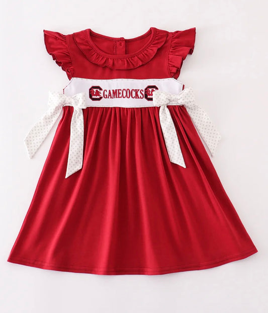 Embroidered Gamecock Dress