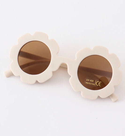 Girls Daisy Sunglasses- Cream