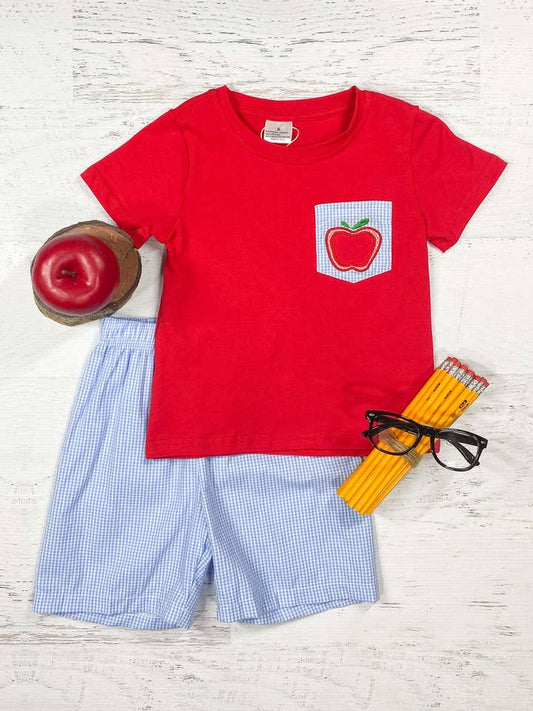 Apple Pocket Shorts Set