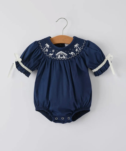 Navy Nativity Bubble