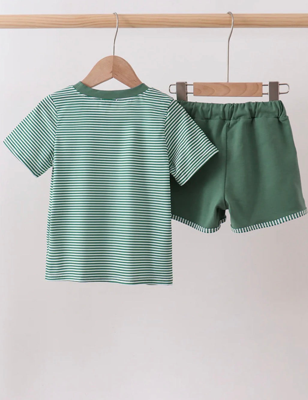 Striped Duck Shorts Set