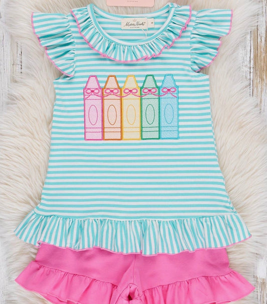 Color Me Happy Shorts Set