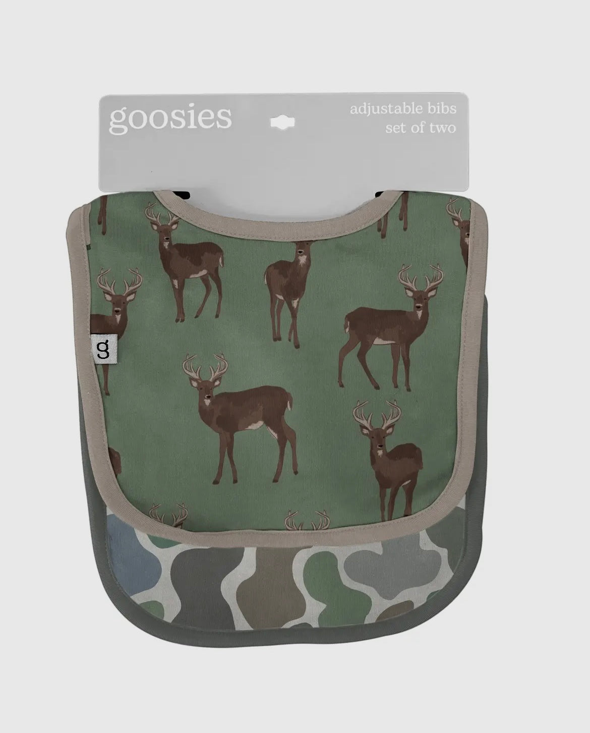 Deer and Camo Bib Set