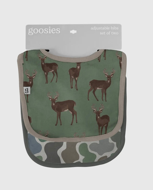 Deer and Camo Bib Set