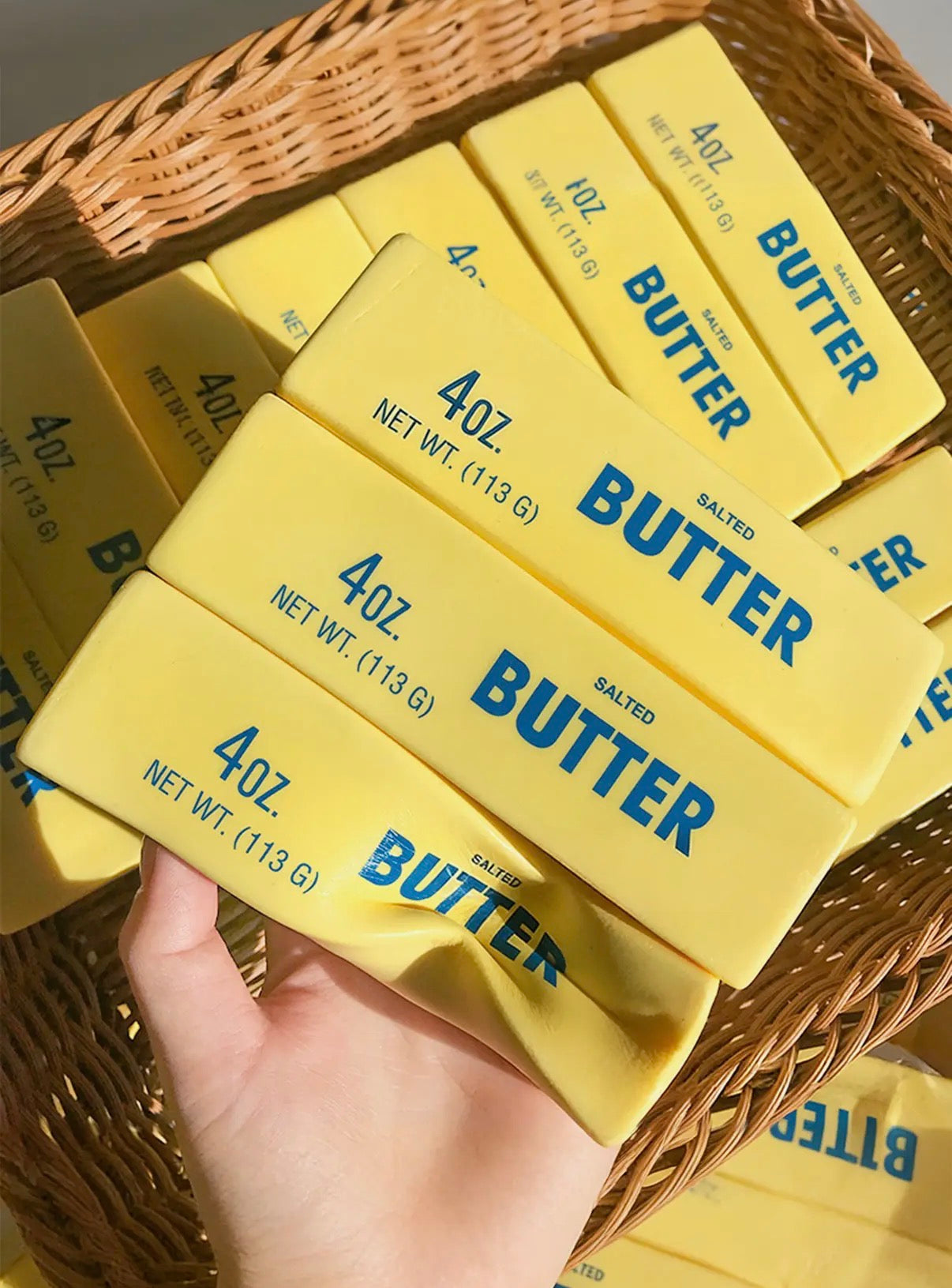 Yellow Butter Stick Squishy