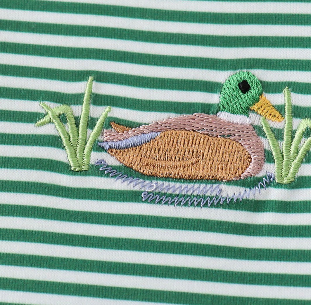 Striped Duck Shorts Set