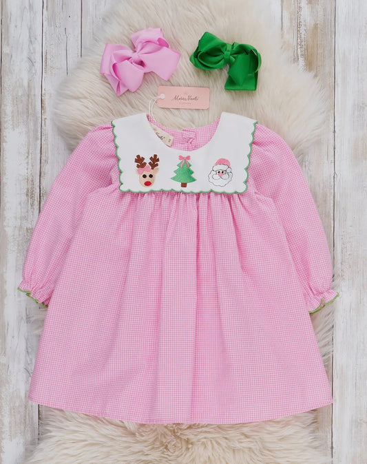 Pink Christmas Trio Dress