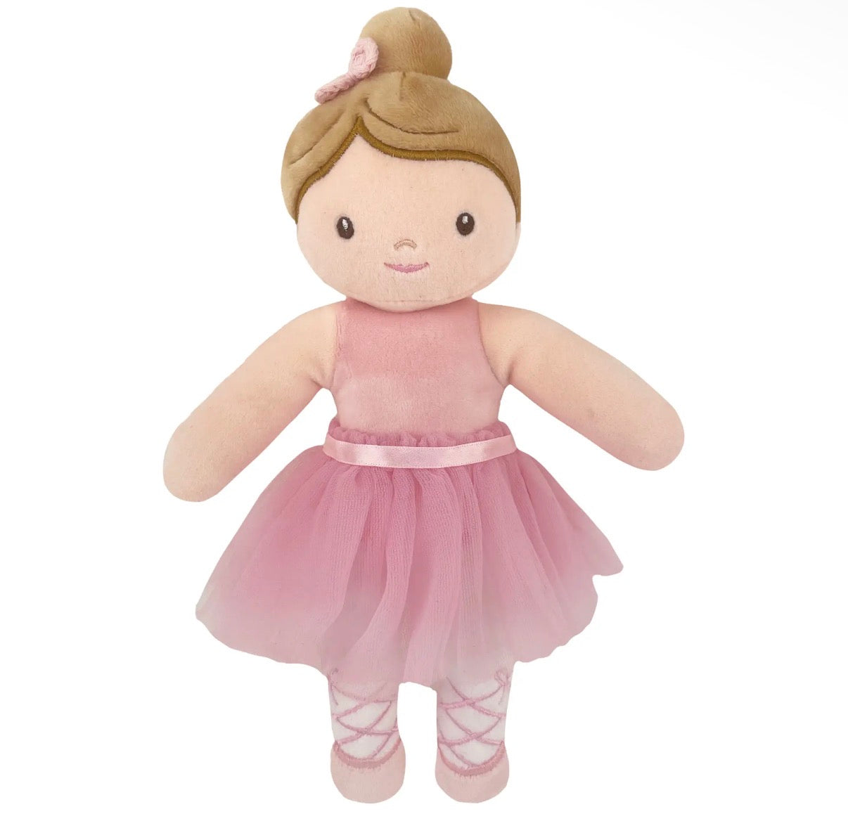 Pink Ballerina Plush Doll