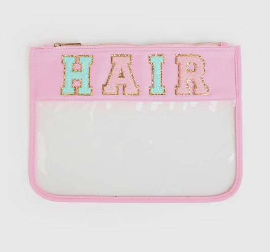 Hair Clear Zip Pouch