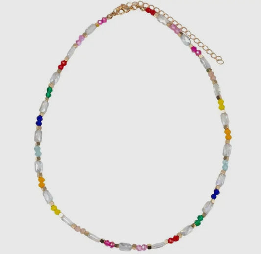 Kids Beaded Necklace with Rectangle Beads
