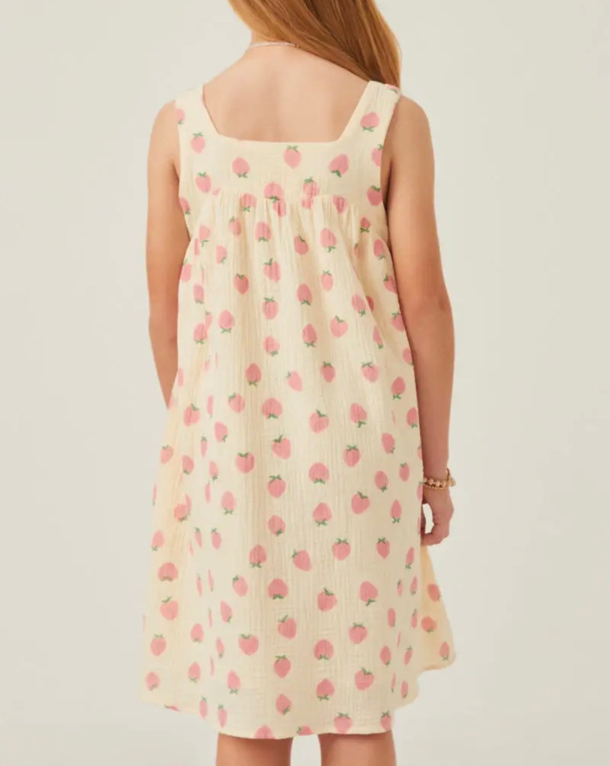 Textured Strawberry Dress