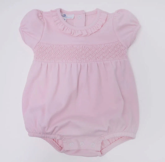 Pink Smocked Bubble