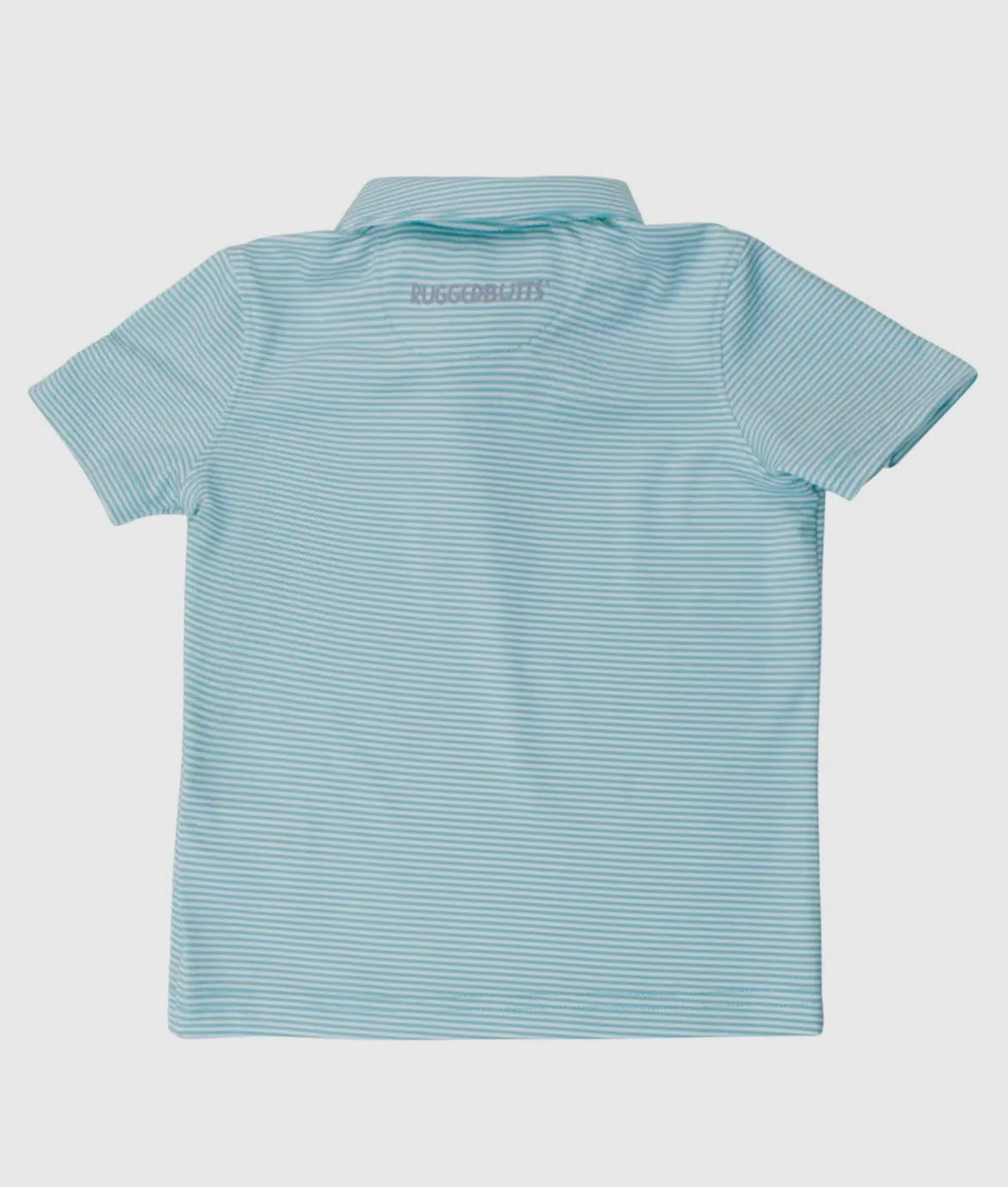 Marine Green Striped Performance Polo