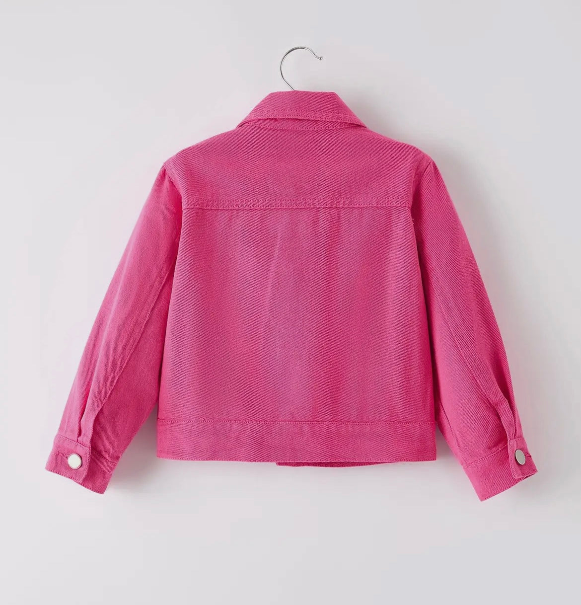Hot Pink Denim Bow Jacket