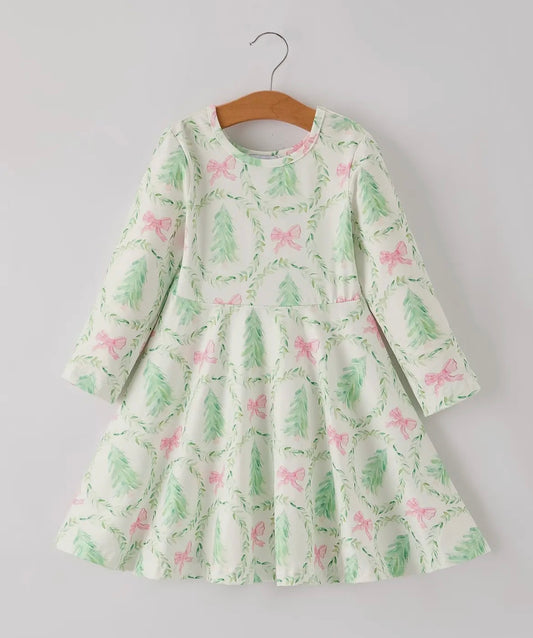 Watercolor Christmas Tree Dress