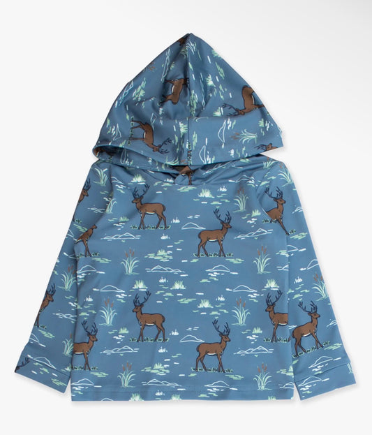 Blue Deer Performance Hooded Pullover