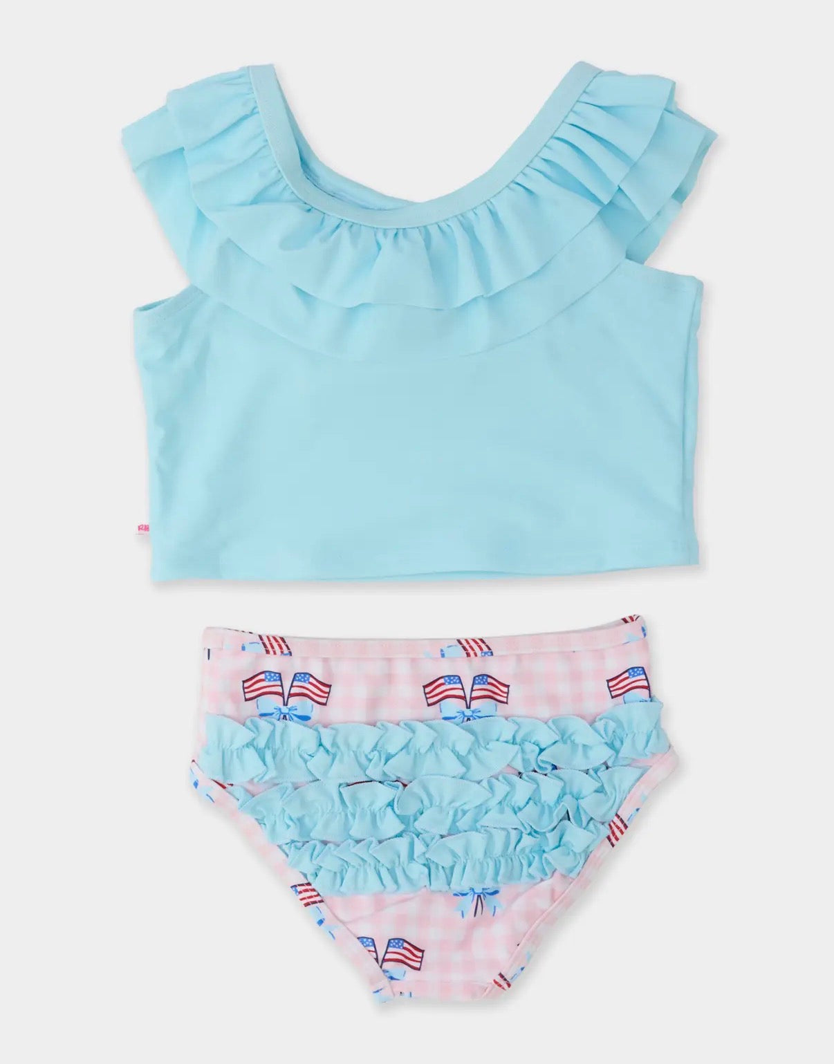 Patriotic Gingham 2pc Swimsuit