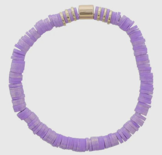 Kids Lavender Disc Bracelet