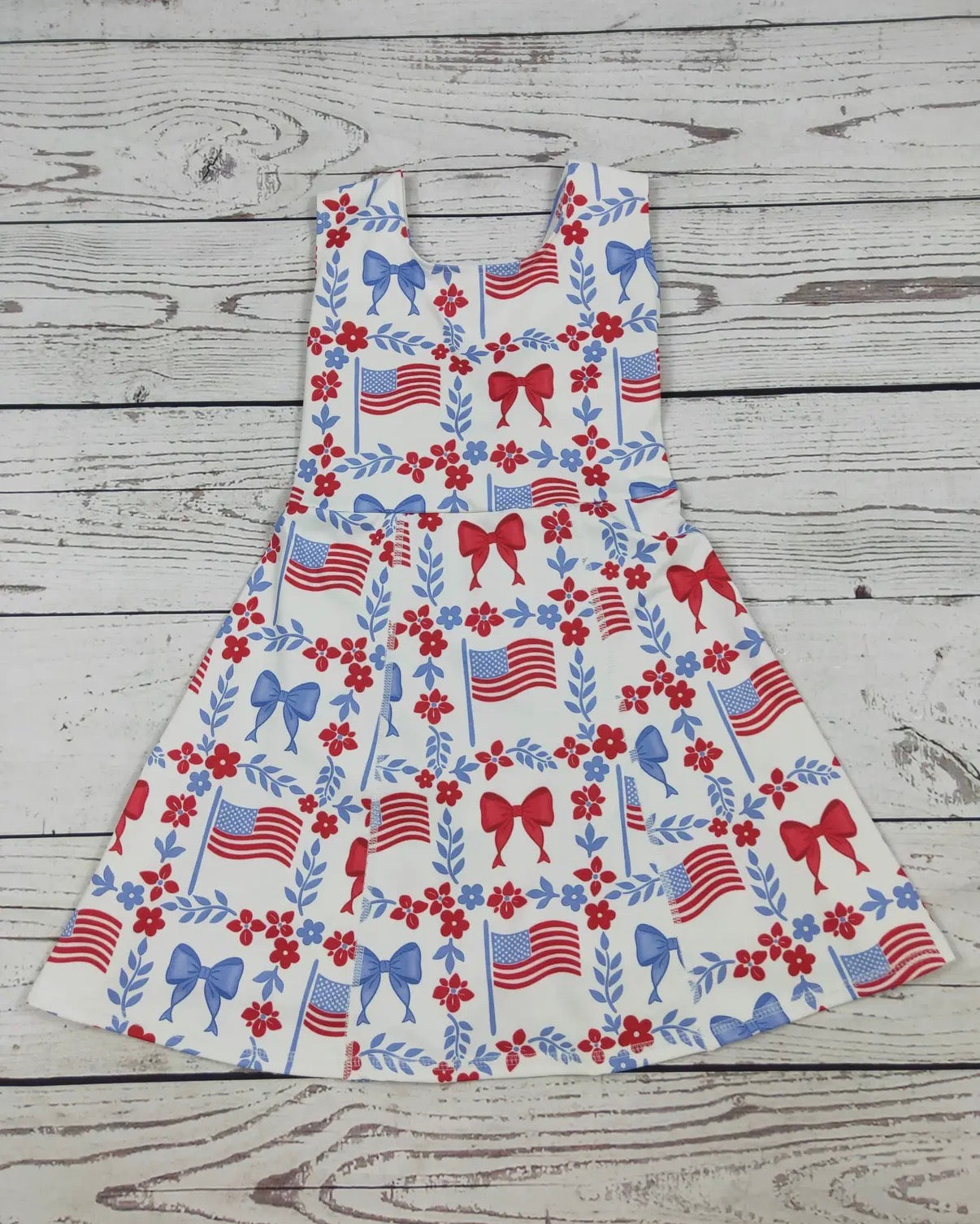 Patriotic Athletic Dress w/ Built in Shorts