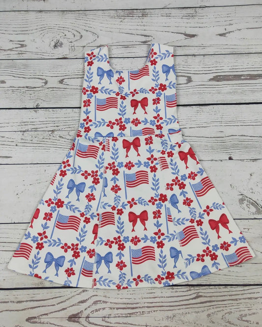 Patriotic Athletic Dress w/ Built in Shorts