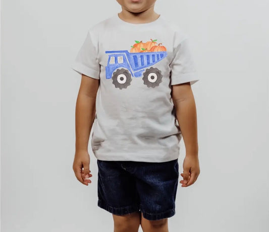 Dump truck Pumpkin Tee