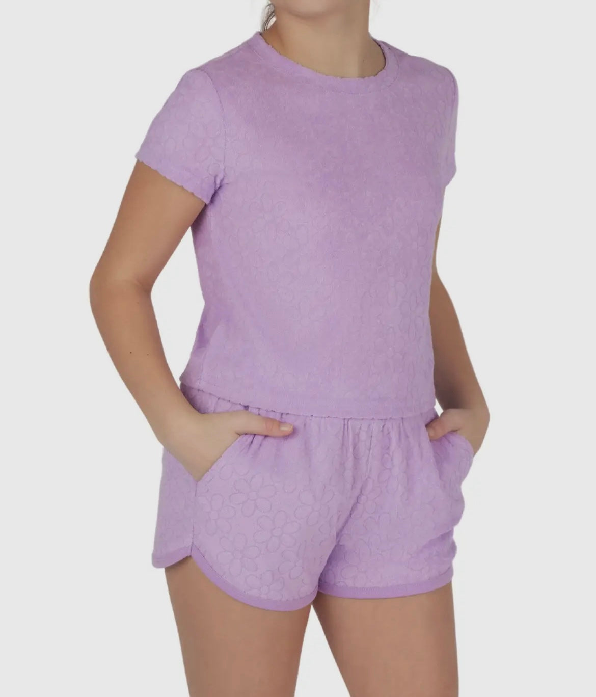 Girls Terry Shorts Set