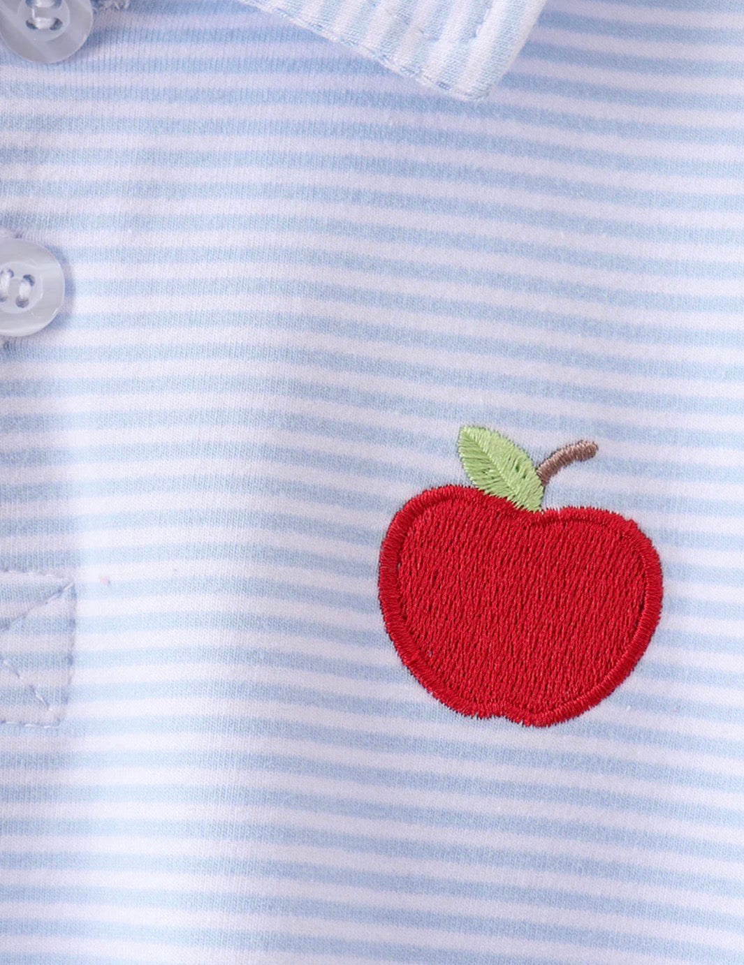 Striped Apple Polo