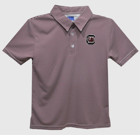 Striped Gamecock Polo