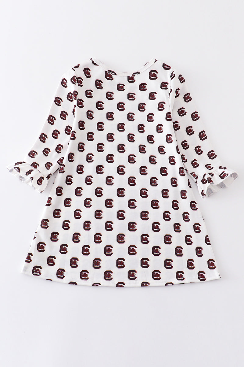 Gamecock Print Dress