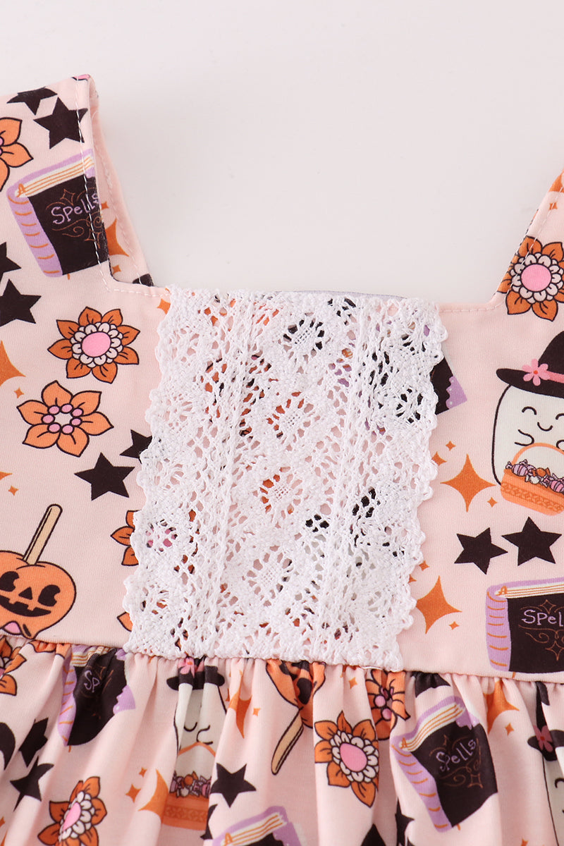 Happy halloween girl pants set