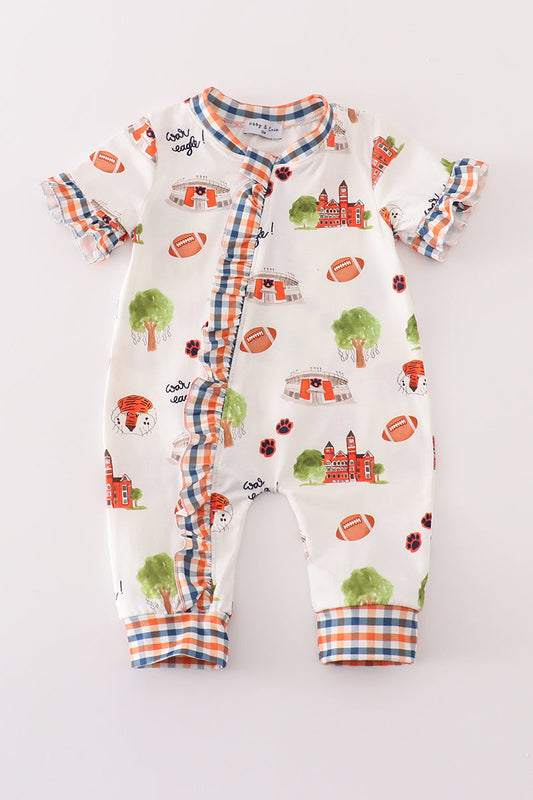 Auburn football tiger girl romper