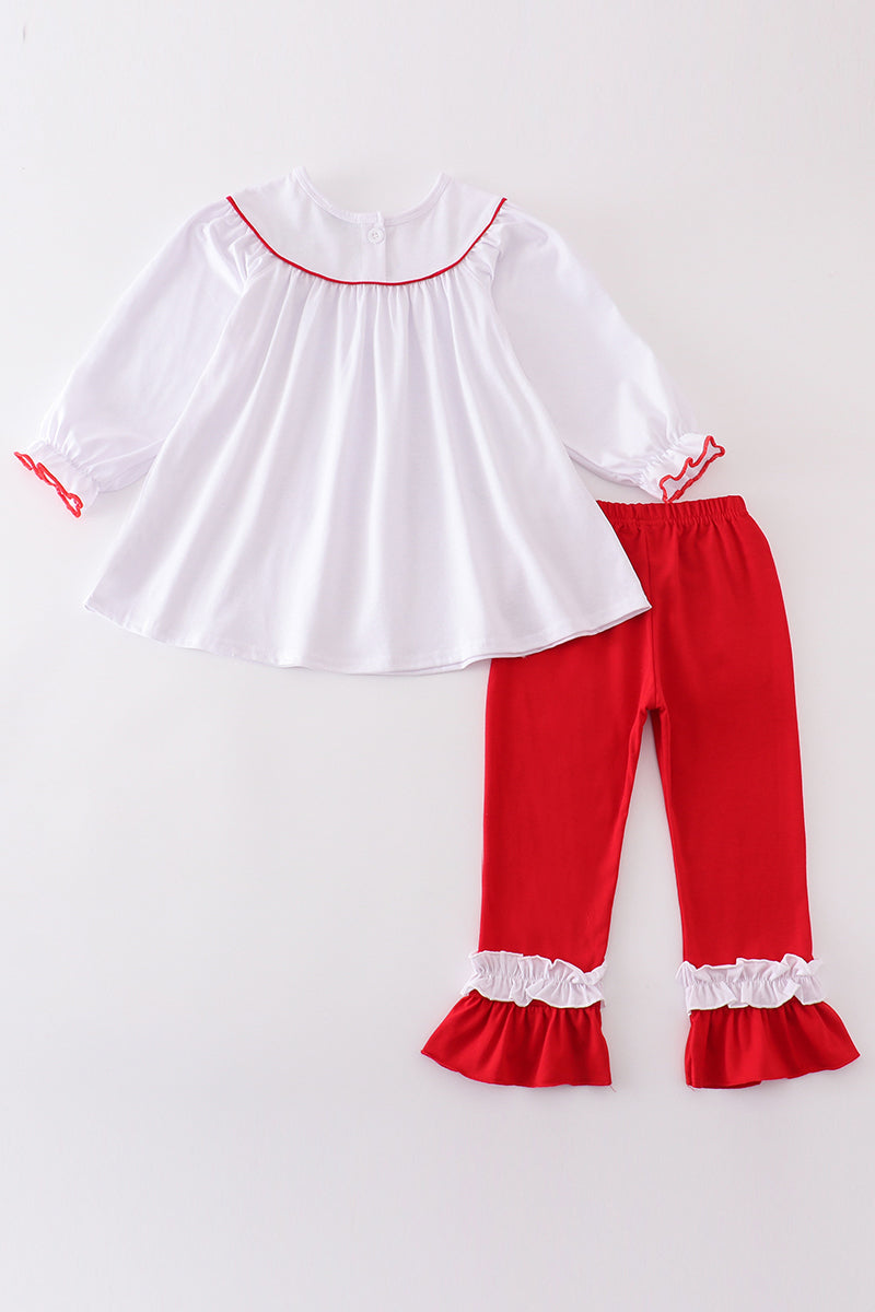 White christmas holly bishop girl set