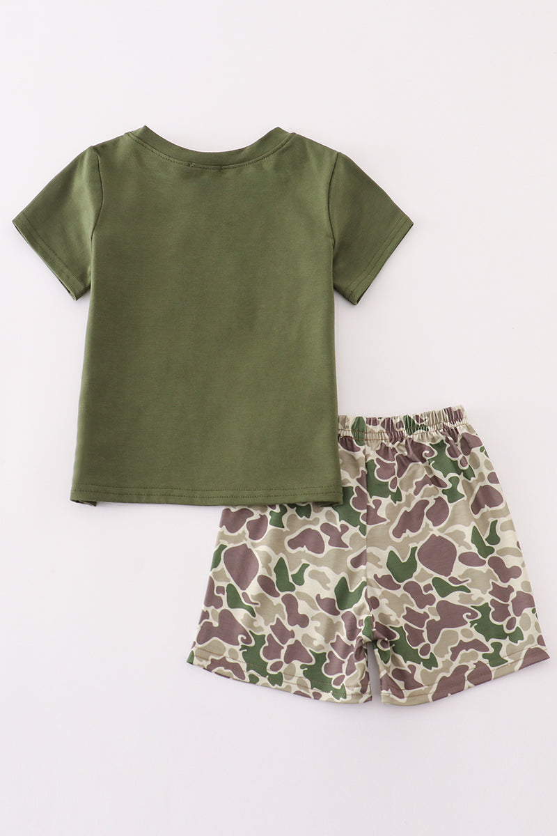 Camouflage print boy set