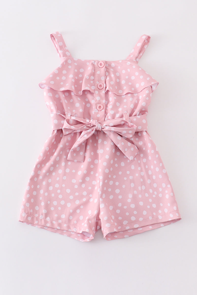 Pink Ruffle Romper