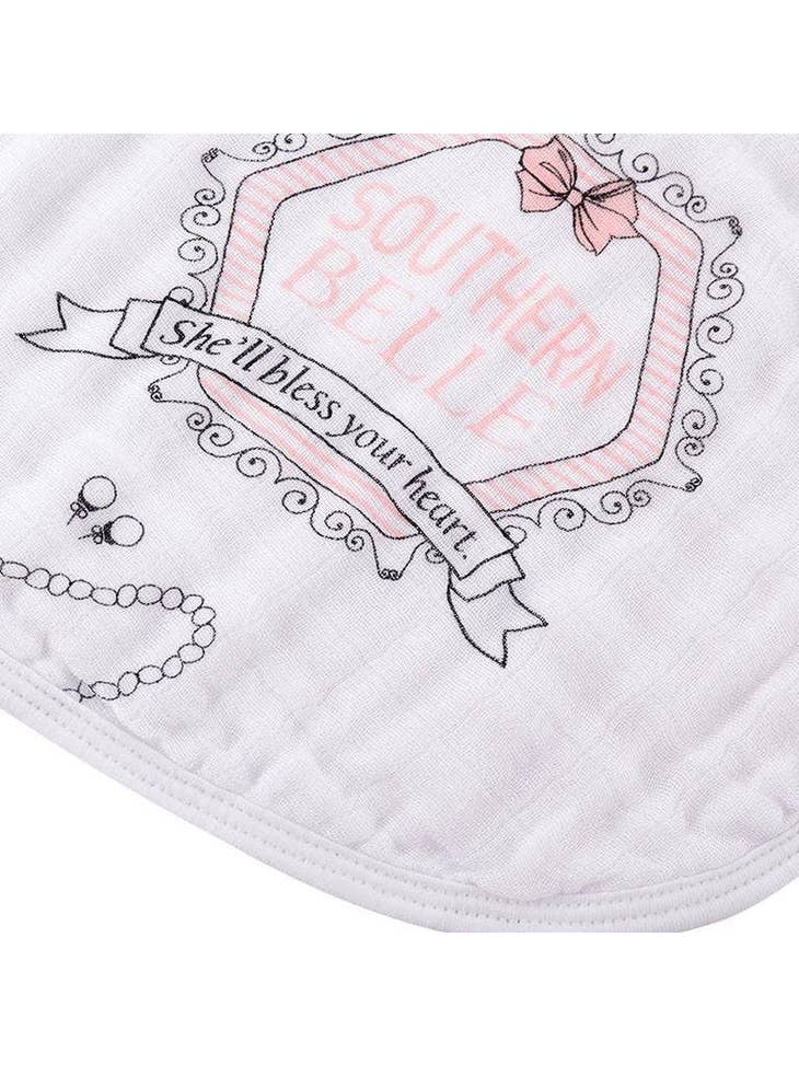 Southern Belle Burp Cloth/ Bib Combo