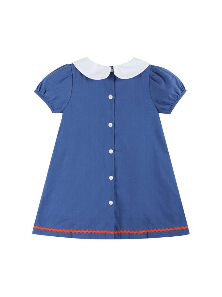 Blue Pumpkin Sunflower Collared Dress