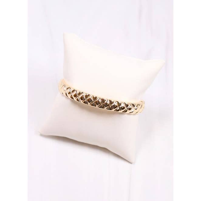 Textured Bracelet- Gold