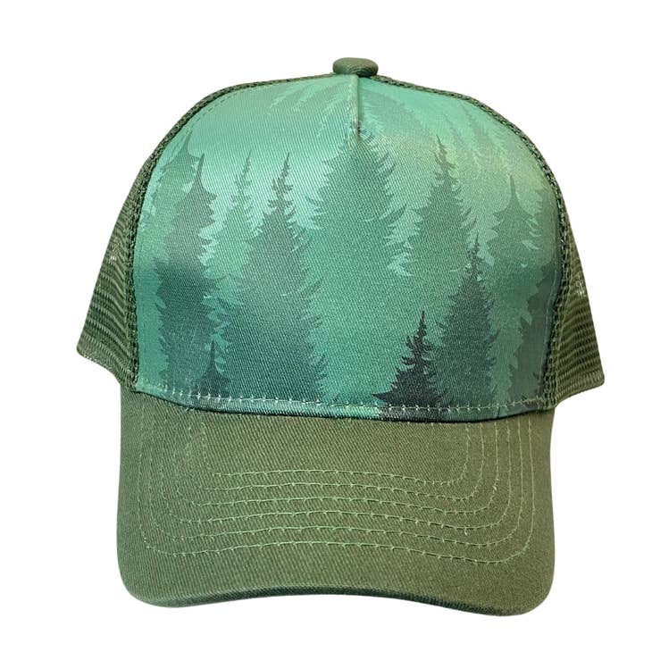 Green Trees Hat - Ages 1-5