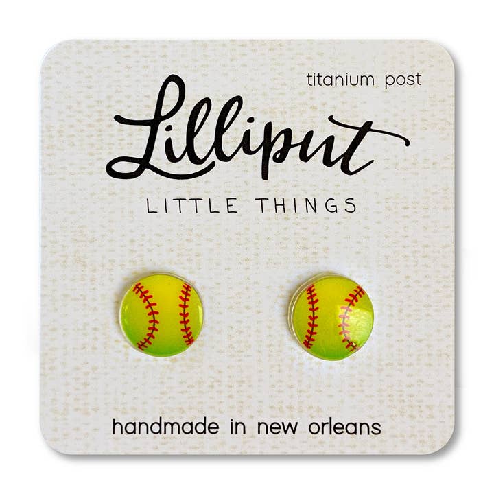 Softball Earrings