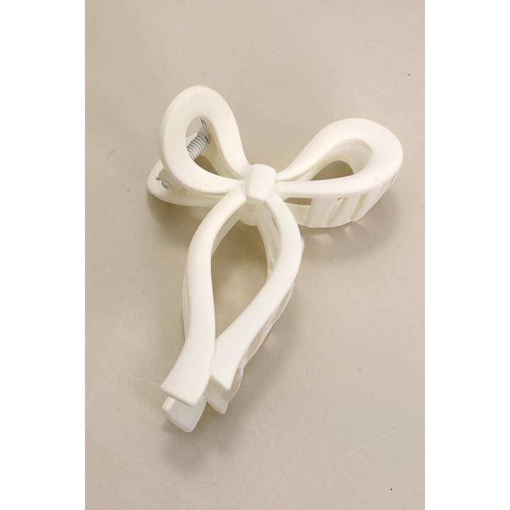 Matte Bow Hair Claw Clip- Color Options