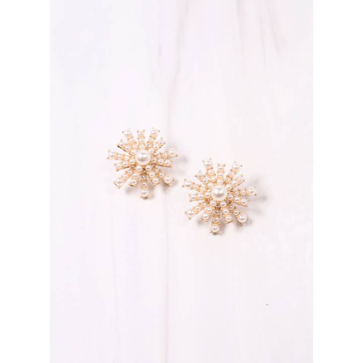 Pearl Embellished Earrings