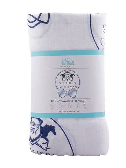 Southern Gent Swaddle Blanket