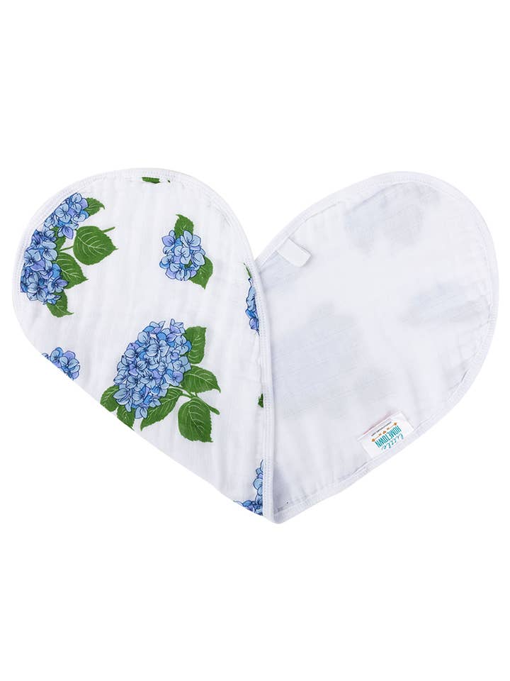 Hydrangeas 2N1 Burp Cloth/Bib