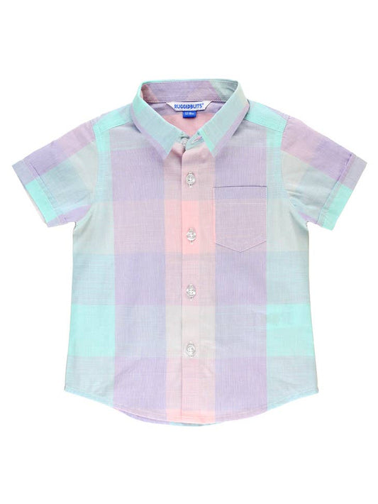 Cotton Candy Plaid Button Up