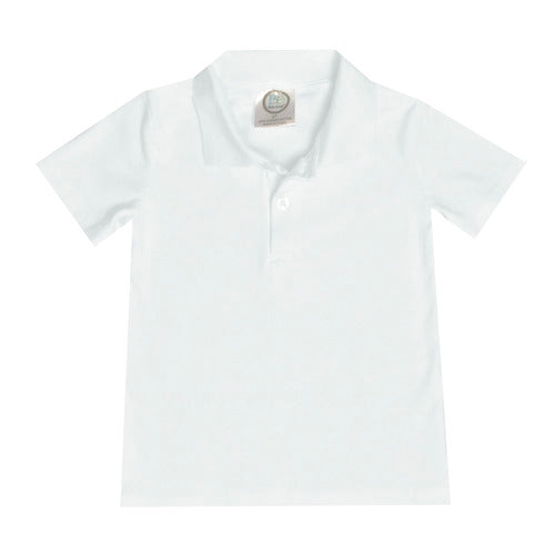 Boys Short Sleeve Polo Style Collared Shirt