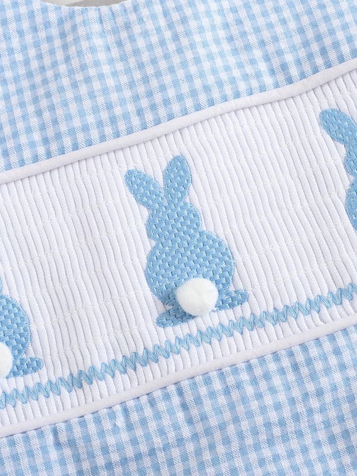 Blue Gingham Bunny JonJon