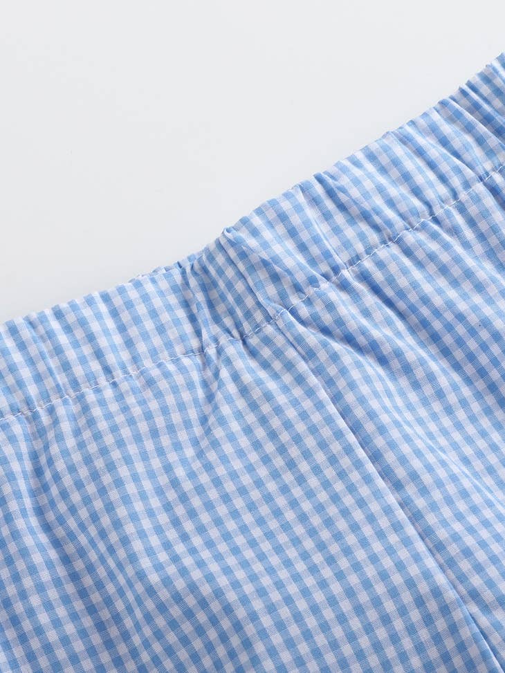 Blue Gingham Golf Set