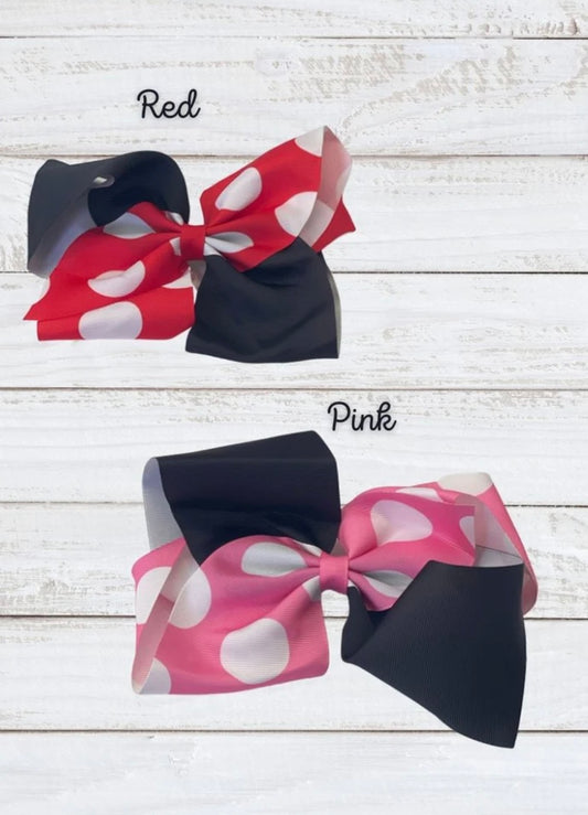 Minnie Mouse bow 8”