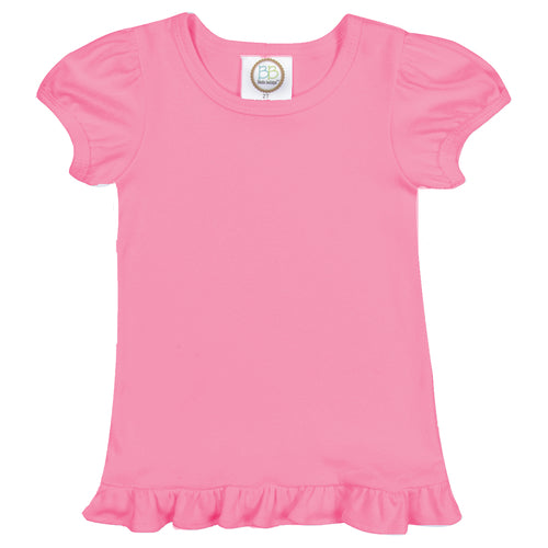 Girl's Short Sleeve Ruffle Tee